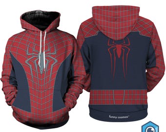 Spider Man 3D Full Over Print Hoodie, Spider Man Super Hero Cosplay Hoodie Sweatshirt,Spider Man Halloween Shirt,Spiderman Halloween Costume