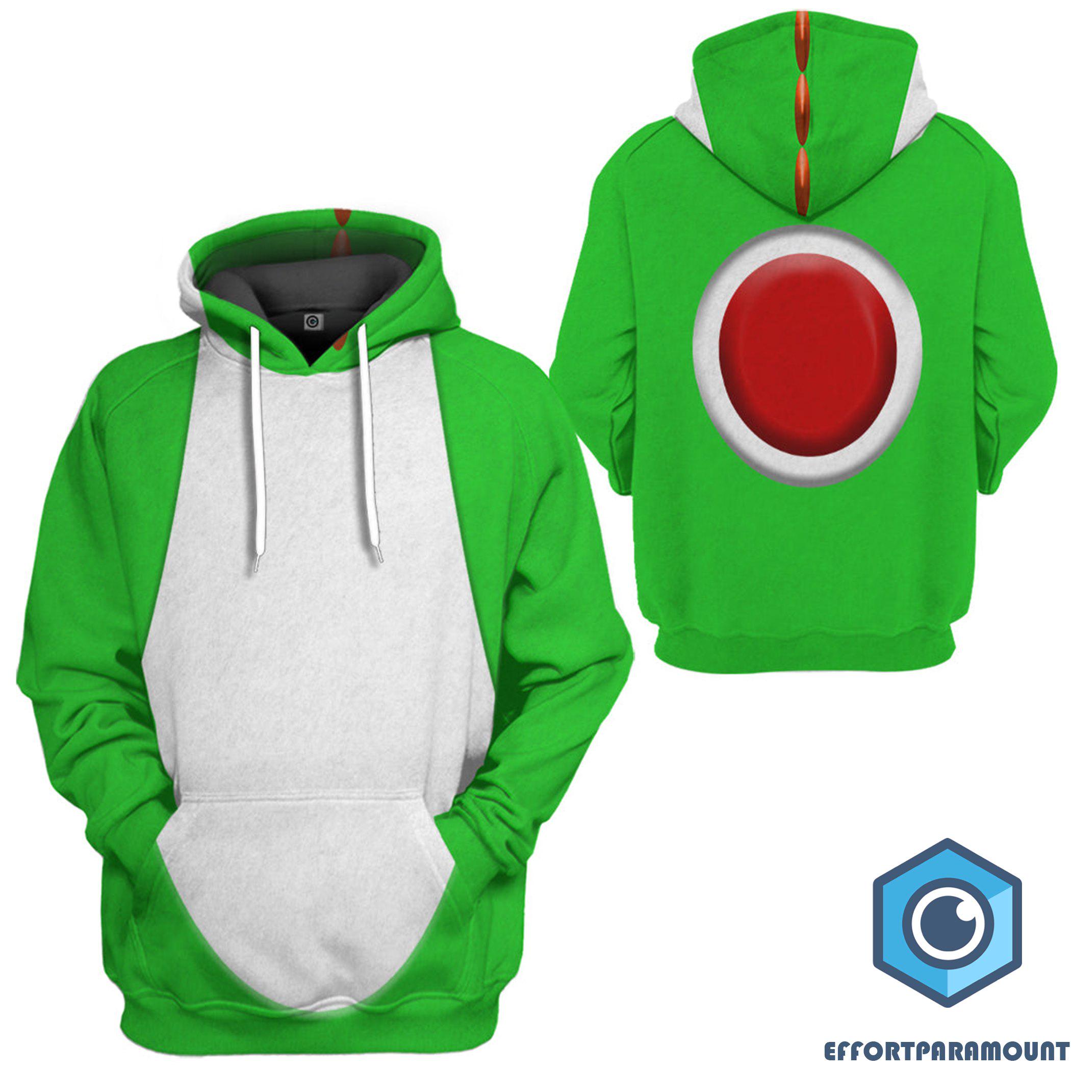 Super Mario Yoshi Full Over Print Hoodie, Bowser Mario Bros