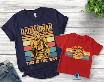 Dadalorian And Son Shirt, Starwars Dad, First Father’s Day, Dad And Baby Matching Shirts, Matching Shirt Father And Son, New Dad Gifts
