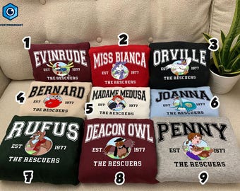 The Rescuers Character Shirt, Rescuers Down Under Shirt, Disneyworld The Rescuers T-shirt, Family Disneyland Matching Shirt,Multiple Designs
