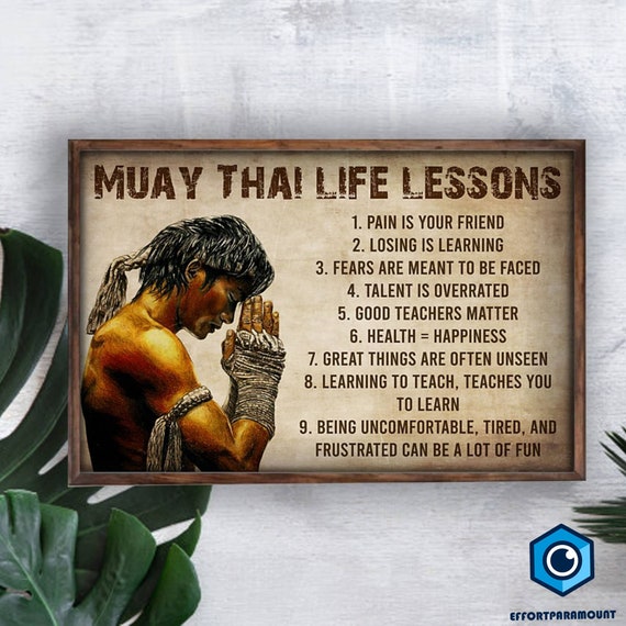 Muay Thai Techniques Poster