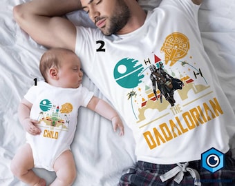 Dadalorian And Son Shirt, StarWars Dad, First Father’s Day, Dad And Baby Matching Shirts, Matching Shirt Father And Son, New Dad Gifts