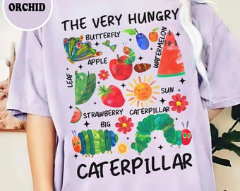 Comfort Colors The Very Hungry Caterpillar Shirt, Hungry Caterpillar Teacher Shirt, Educational Clothing, Gift for Teacher