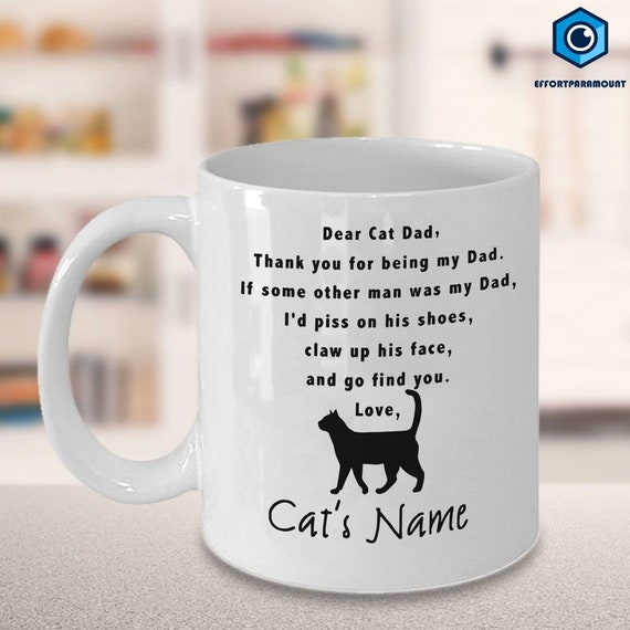 Thank You For Being Our Dad Funny Cat Butt - Gift For Dad, Personalized Unisex T-Shirt