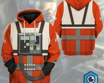 All Over Print Rebel Pilot Cosplay Outfit | Mandalorian Rebel Pilot Costume | Darth Vader Rebel Pilot Cosplay TShirt