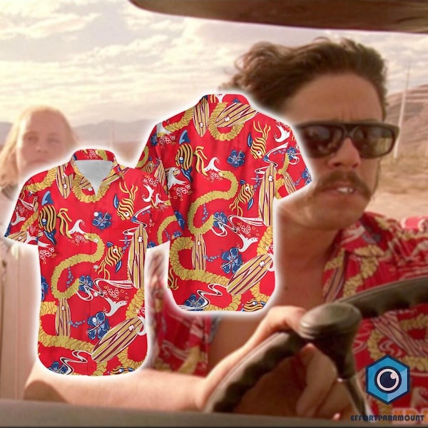 Dr Gonzo Fear and Loathing in Las Vegas Hawaii Shirt, Tropical Hawaiian Shirt, Summer Hawaiian Shirt, Hawaii Shirt for Men Women