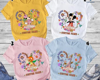 Custom All Characters Disneyworld Epcot International Flower & Garden Festival Shirt, Mickey and Friends Figment Orange Bird Epcot Family