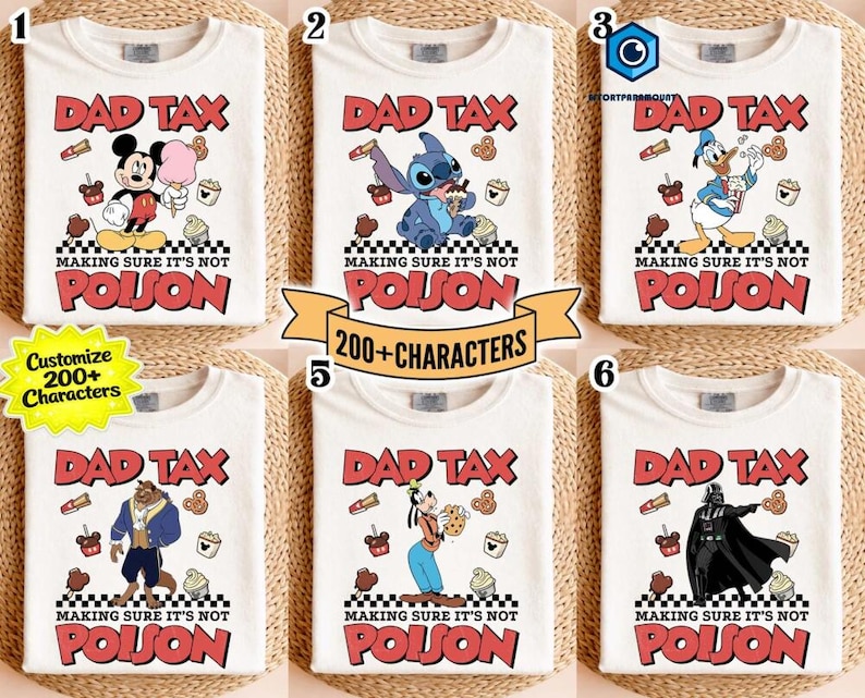 Comfort Colors Deadpool Dad Tax Make Sure It's Not Poison Shirt, Deadpool Dad Shirt,Gift For Dad, Dad Life Shirt, Father's Day Shirt image 1