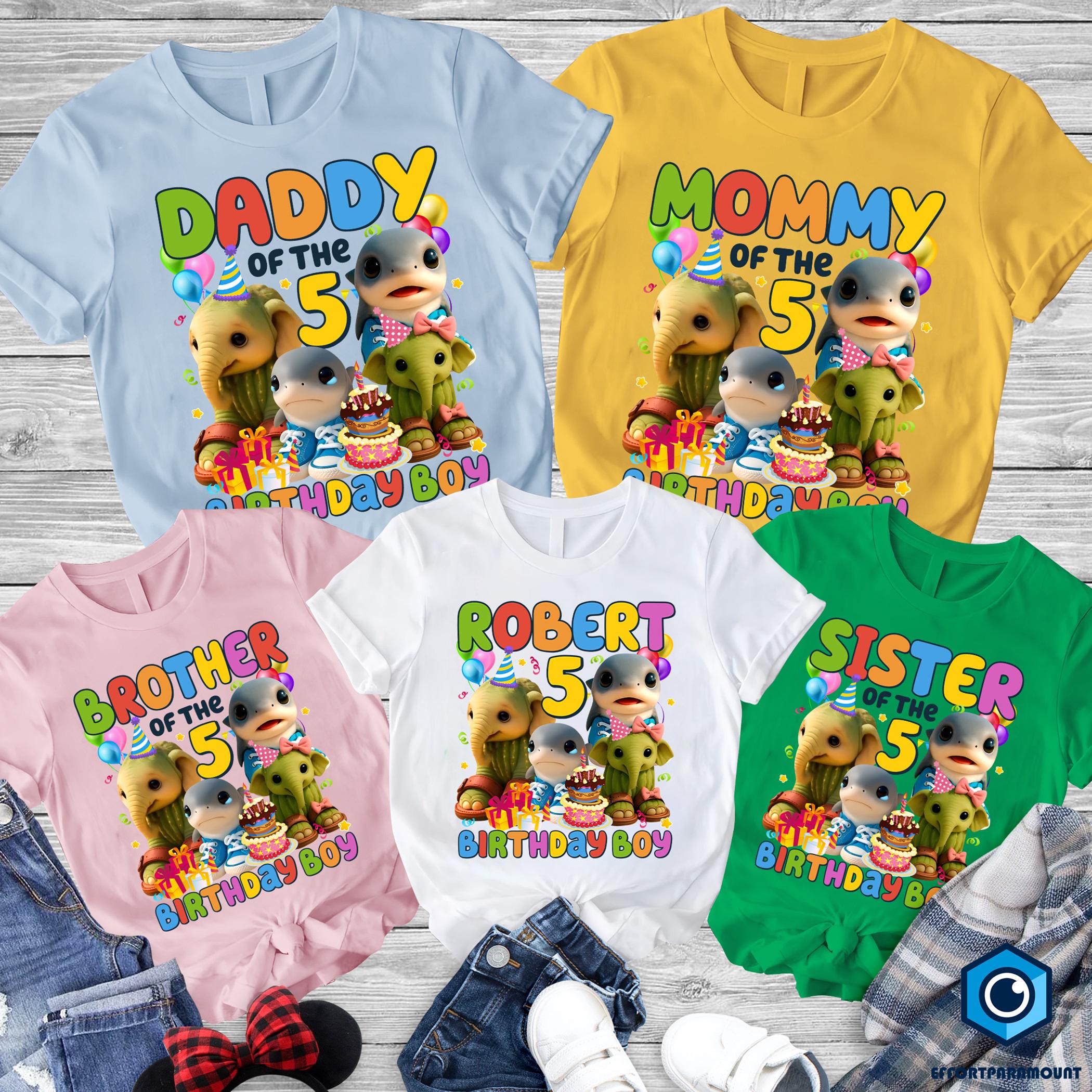 Cute Italian Brainrot Family Birthday Shirt, Funny Italian Baby Brainrot Shirt, Family Matching Tees, Birthday Kids Shirt