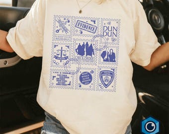 Camiseta vintage con sellos de la Ley y el Orden / Unidad de Víctimas Especiales / Camiseta de Elliot Stabler y Olivia Benson / Sudadera de la Ley y el Orden (SVU)