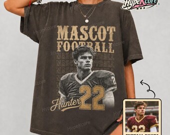 Camiseta personalizada para jugador de fútbol americano, camiseta Comfort Colors con nombre y número del equipo, camiseta retro de equipo deportivo, camiseta para mamá de futbolista, regalo para la noche de graduación