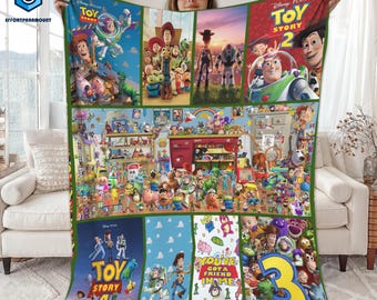 Toy Story Fleece Blanket | Buzz Lightyear Fleece Blanket | Woody Fleece Blanket | Birthday Gift | Christmas Toy Story Blanket