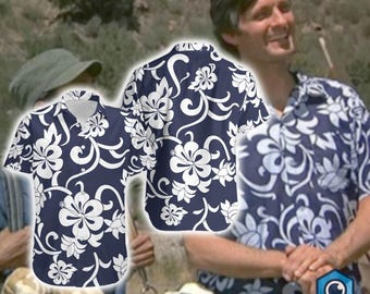 Chemise hawaïenne Hawkeye Pierce, chemise Hawaï Hawk Eye Pierce MASH, chemise hawaïenne Hawkeye, chemise d'été, chemise homme hawaïenne