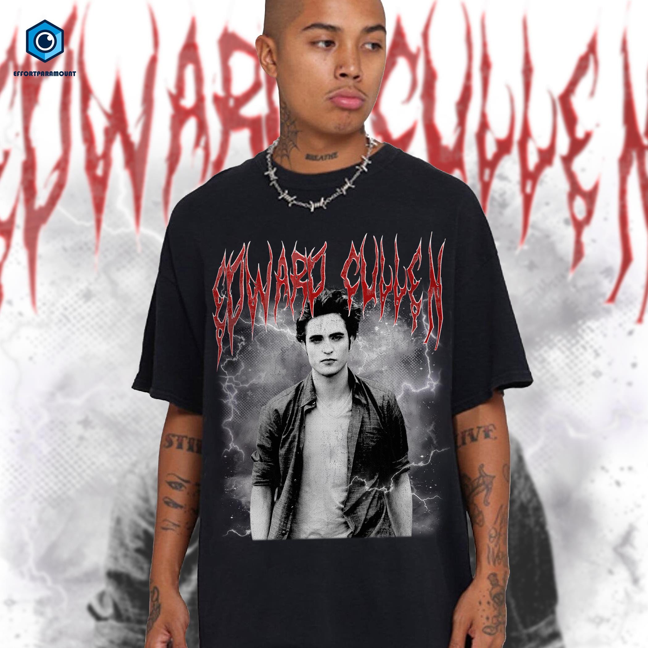 Vintage Edward Cullen Heavy Metal Shirt, Edward Cullen Bootleg Tee