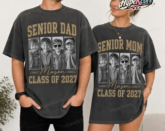 Camiseta personalizada de la promoción de 2027, camiseta personalizada para mamá de graduados de 2027, camisetas de graduación para mamás de graduados, regalo para papás orgullosos de su graduación.