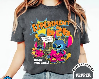 Comfort Colors Stitch Experiment 626 T-shirt, Disneyland Stitch Shirt, Magic Kingdom Tee, Stitch T-shirt, Trip Family Birthday Gift For Fan