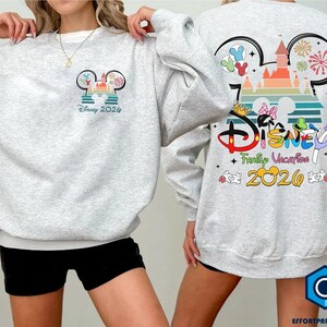 Disneyworld 2026 Family Trip Shirt, Family Disneytrip Matching Shirts, Personalized Disneyland T-shirt, Family Vacation Trip Shirt image 3