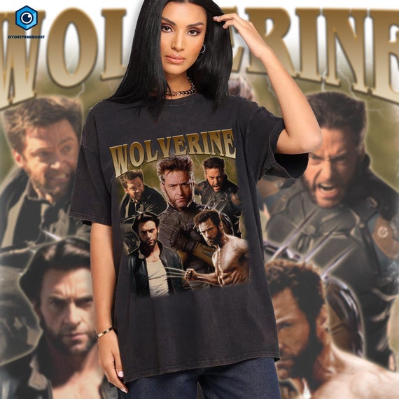 Vintage Wolverine 90s Shirt, Wolverine Bootleg Tee, Wolverine