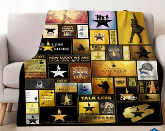 Alexander Hamilton Fleece Blanket, Hamilton Throw Blanket, Hamilton Musical Blanket, Hamilton Fan Gifts, Christmas Gifts, Christmas Blanket