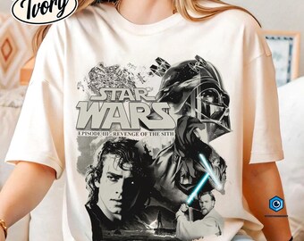 Revenge of the Sith T Shirt Anakin Skywalker Shirt, Vintage Starwars Shirt, StarWars Fan Shirt, StarWars Anakin Jedi Shirt,Galaxy's Edge Tee