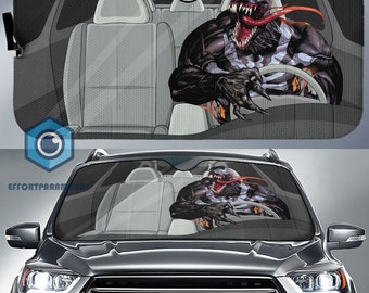 Venom Eddie Brock Car Sunshade Superhero Universe Car Sun Shade Avengers Cars Accessories Sun Shade for Cars Avengers Cars Windshield Etsy