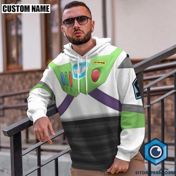 Personalized Toy Story Buzz Lightyear Full Over Print Hoodie, Space Ranger, Buzz  Lightyear Cosplay Sweatshirt, Toy Story Costume Shirt - Etsy