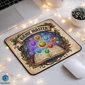 Gaming Desk Mat mouse pad for Dungeons and Dragons and Fantasy Readers,Creative Decor, Castlecore,DM Player, DND Player Gift,Fantasy Desk