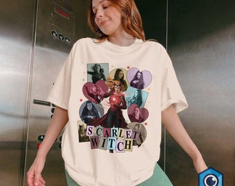 Scarlet Witch Eras Tour Style Shirt, Wanda Maximoff Shirt, Elizabeth Olsen Shirt, Scarlet Witch Shirt, Maximoff Fan Shirt, Maximoff 1989
