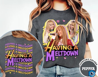 Hannah Montana Having a Meltdown Double-sided T-shirt, Hannah Montana Shirt, Disneyland Channel Shirt, Hannah Montana 90s Vintage Tee