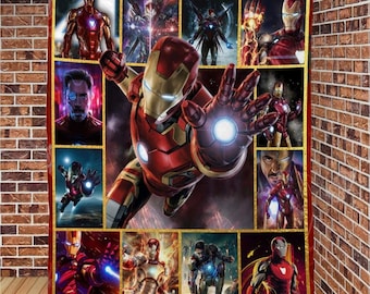 Iron Man Kids Blanket, Kids Superhero Blanket, Superhero Blanket, Iron Man Blanket, Superhero Blanket For Kids, Christmas Gift