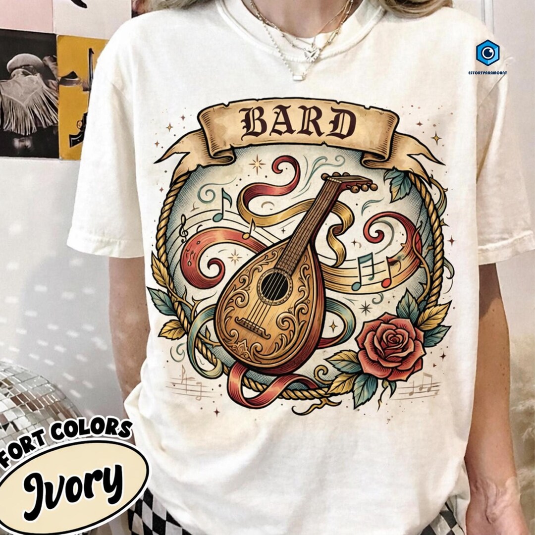 Bard Dnd Shirt, Dungeons and Dragons Bard Class Tee, Dnd Bard Graphic ...