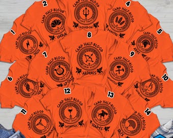 Percy Jackson Camp Half Blood T-Shirt, Camp Half Blood Shirt, Camping Shirt, Percy Jackson Shirt, Camp Half Blood Chronicles Branches Shirt