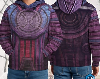 Galactus 3D All Over Print Costume Hoodie, Fantastic Four Inspired Cosplay Sweatshirt, MCU Villain Costume, Halloween Costume Outfit