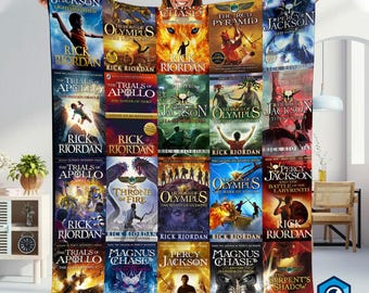 Percy Jackson and the Olympians Blanket, Greek Mythology Blanket, Rick Riordan Bookish Blankets, Book Lover Gifts