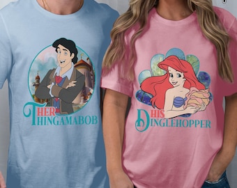 His Dinglehopper Valentine Shirt | Ariel Princess and Eric Prince Couple Shirt | Little Mermaid | Couple Matching Shirt | Valentine Gifts