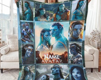Personalized Avatar Fire And Ash Blanket, Pandora World Art, Na'vi Clans Blanket, Jake Sully And Neytiri Blanket, Avatar Movie 3 Blanket