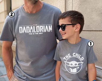 Dadalorian And Son Matching Shirt, Mandalorian And The Child Shirt, Funny Fathers Day Shirt, Gift for Dad, Gift for Husband