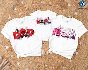 Custom Spidey and His Amazing Friends Shirt, Spiderman Family Shirts, Custom Kid Name Shirt, Family Matching Shirt,Super Hero Birthday Shirt