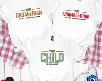 Dadalorian Mamalorian The Child Shirt, Mandalorian Family Matching Shirt, Mommy Daddy Son Shirt, The Mandolorian Shirt, Fathers Day Gifts
