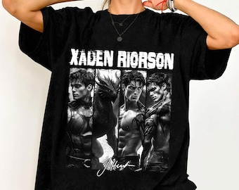 T-shirt vintage Xaden Riorson, chemise Xaden Riorson, chemise quatrième aile, chemise cavalier dragon, cadeau pour les amateurs de lecture, chemise Xaddy quatrième aile
