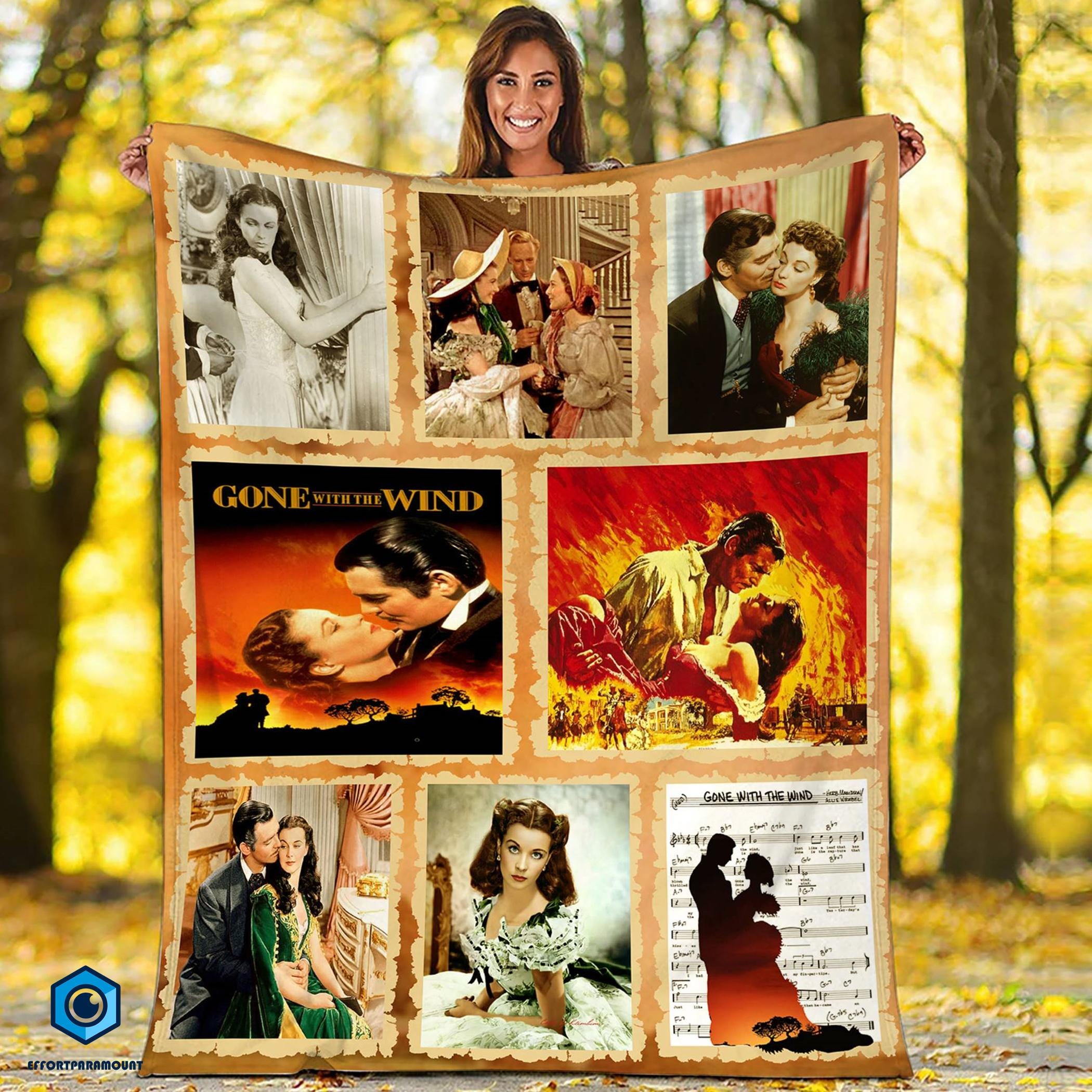 Discover Gone With The Wind Fleece Blanket, Gone With The Wind Blanket, Vintage Movie Blanket, Blanket Gifts