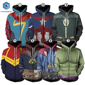 Avengers Halloween Cosplay Hoodie, Avengers Costume Shirt, Halloween Party Outfit, Superhero Cosplay Costume Shirt, Halloween Costume