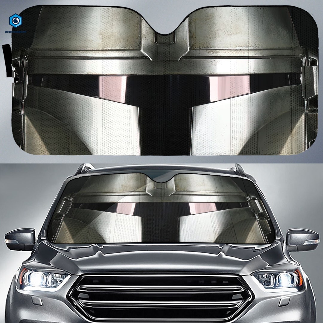 The Mandalorian Car Sun Shade, the Mandalorian Grogu Auto Sunshade
