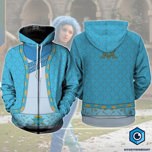 Chloe Charming 3D Full Over Print Hoodie, Descendants 4 Costume, Rise Of Red Cosplay, Magic Kingdom Shirt, Halloween Cosplay Party
