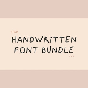 Entzückendes Handgeschriebenes Font Bundle