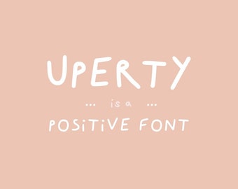 Uperty: Simple Boho Handwritten Font