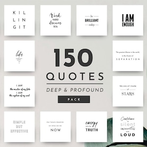 Deep Quotes - 150 Quotes Pack