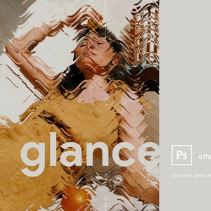 Glance Frosted Distorted Glass Ps