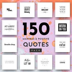 Positive Quotes: 150 Quote Pack
