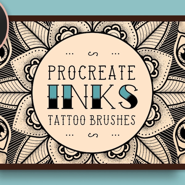 Lot de pinceaux de tatouage Procreate Inks